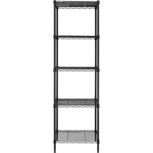 image:imageFinnhomy Heavy Duty 5 Tier Wire Shelving Unit 18x18x59inches 5 Shelves Storage Rack Metal Shelving with Thicken Steel Tube NSF Certified Chrome59HBlack